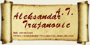 Aleksandar Trujanović vizit kartica
